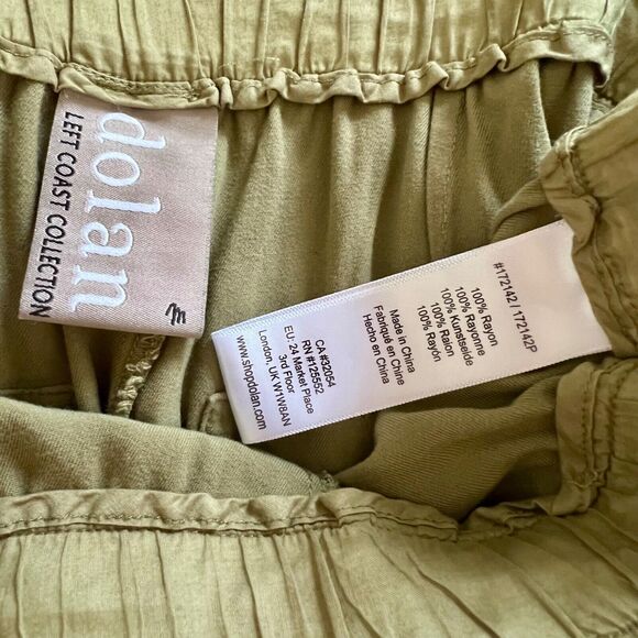 Dolan Womens Left Coast Collection Anthropologie Medium Jogger Pants Green - Picture 7 of 7